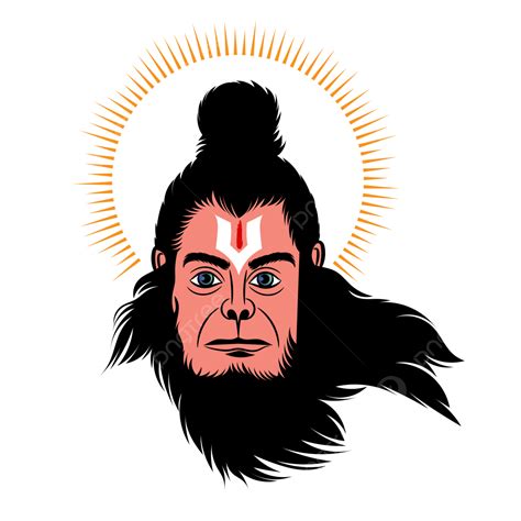 Lord Hanuman Face Illustration, Lord Hanuman, Hanuman Face, Tattoo PNG ...