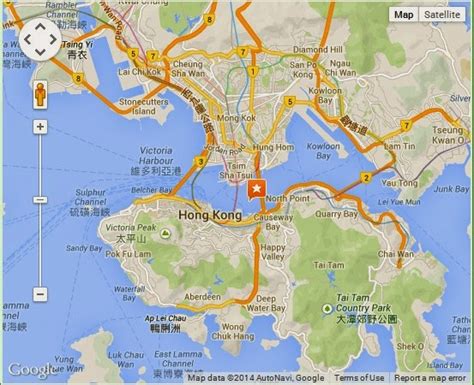 Detail Victoria Harbour Hong Kong Location Map