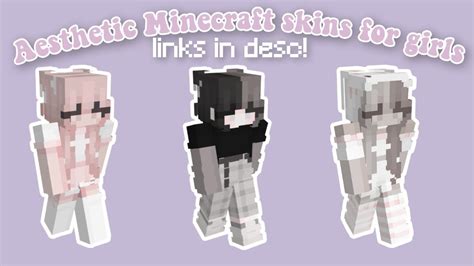 Aesthetic Minecraft Skins for girls! (java w/ links) - YouTube