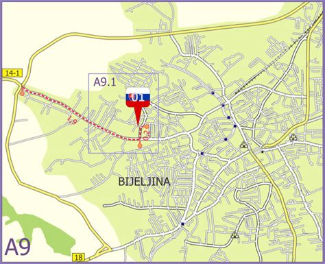 Bijeljina Mapa – superjoden