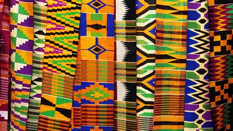 White Authentic Kente fabric and Kente Cloth handwoven Kente fabric and ...