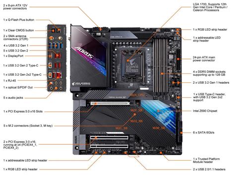 GIGABYTE Z690 AORUS MASTER LGA 1700 Intel Z690 EATX Motherboard with ...