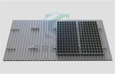 Customized Solar Trapezoidal Metal Roof Racking Rails System Suppliers ...