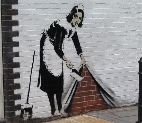 Maid-banksy | Arte urbano banksy, Artistas de la calle, Arte urbano