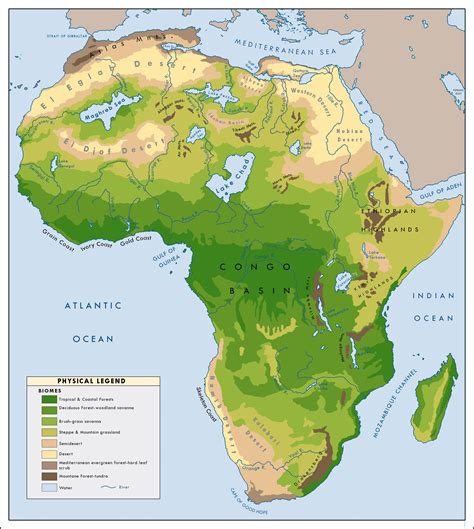 The Sahara desert before the desertification event 10,000 years ago ...