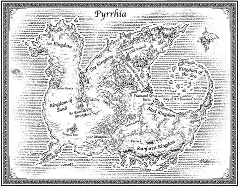 Wings Of Fire Map Of Pyrrhia - Maps For You