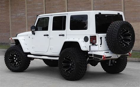 all white custom jeep wrangler - Jani Cordero