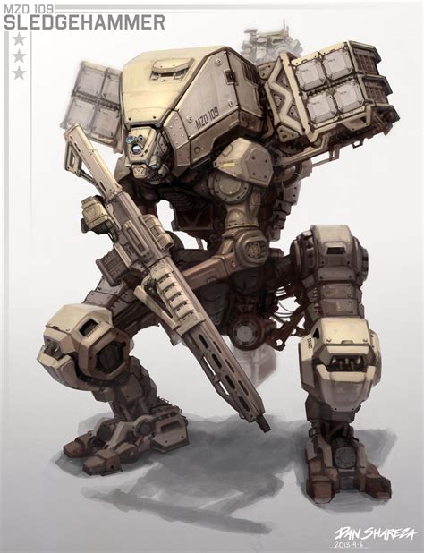 ArtStation - Military Mech, Dan Shareza