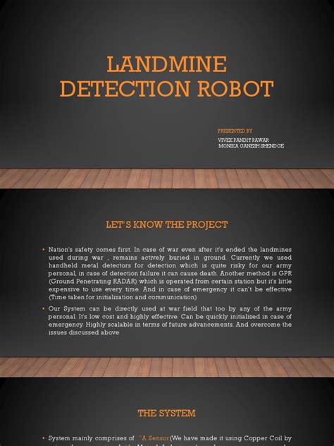 01_Landmine Detection Robot | PDF