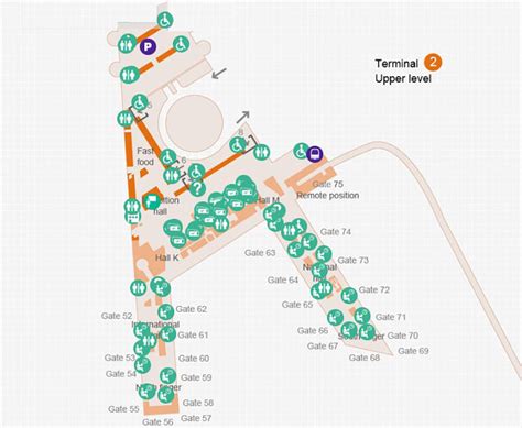 Departure Mexico City Airport Terminal 2 Map