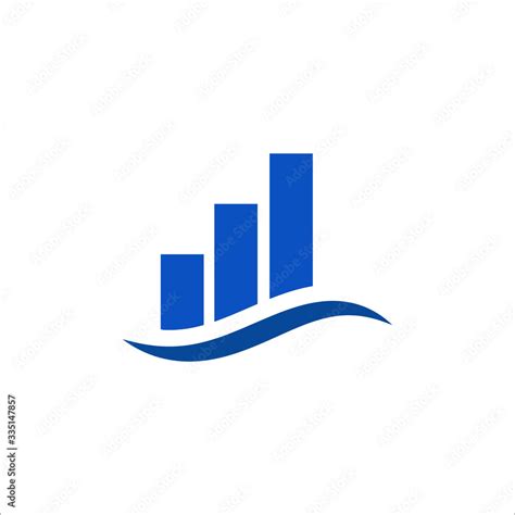 Financial Wave Logo With Arrow Sign Stock Vector | Adobe Stock