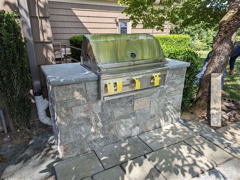 Outdoor Kitchen Grill Island Install in Maryland — Exterior Impressions