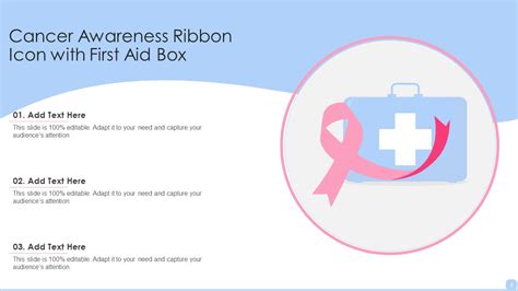 Cancer Awareness Ribbon Icon Ppt PowerPoint Presentation Complete With ...