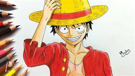 Luffy Drawing With Color