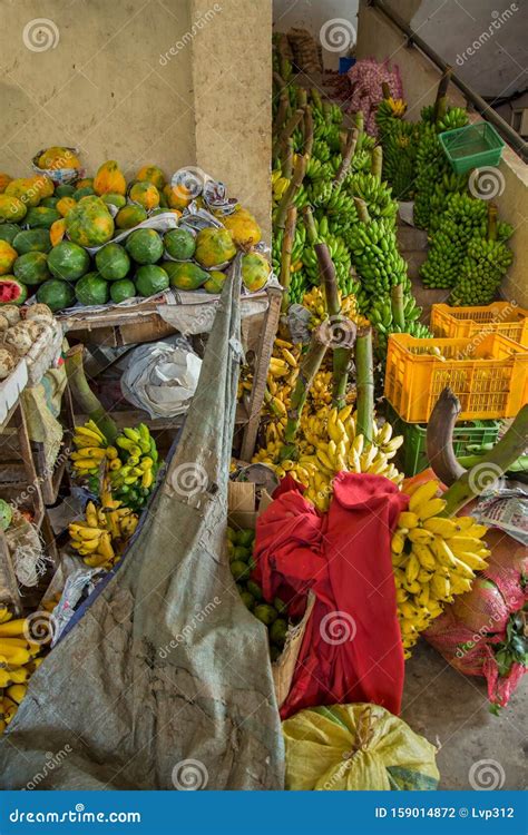 Variety of Fruits and Vegetables on the Market in Sri Lanka. Editorial ...