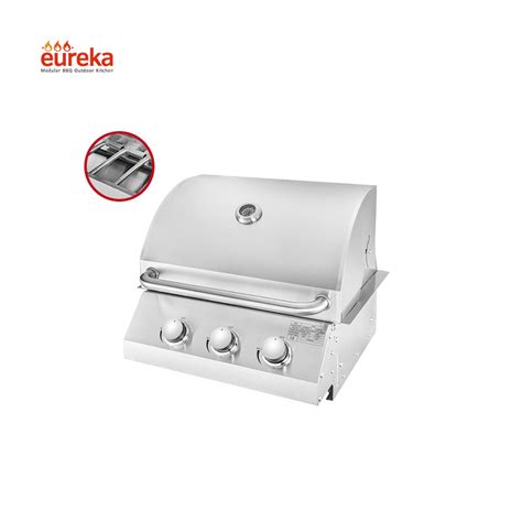 Outdoor Kitchen Griddle Stainless Steel Built in Mini BBQ Grill Small ...