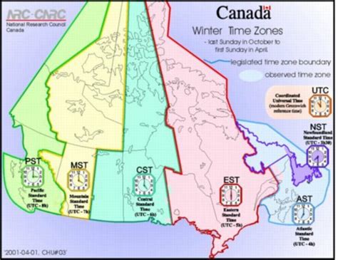 What Time is it in Canada - Canada Time Zones