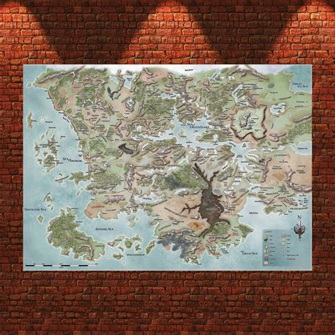 Dungeons & Dragons Map Poster Game Print - Etsy