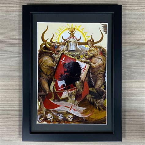 Heraldry of Bretonnia Framed Art Bretonnian Knights Errant Games ...