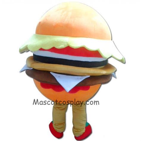 High Quality Adult Food Hamburger Mascot Costume