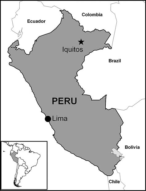 Iquitos Peru map - Map of iquitos Peru (South America - Americas)