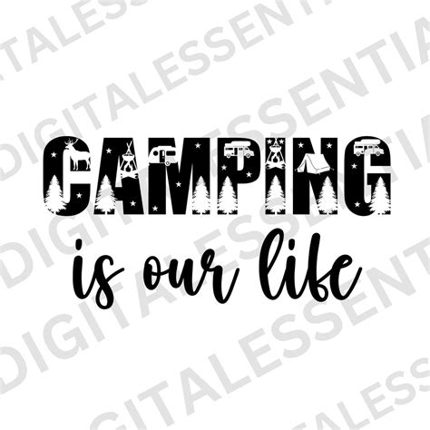 Camping SVG PNG Clipart-camping Cut File-camping Sublimation-camping is ...