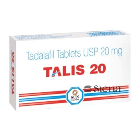 Tadalafil 20mg (Generic Cialis) (Tadalafil) | Erectile Dysfunction | Siena