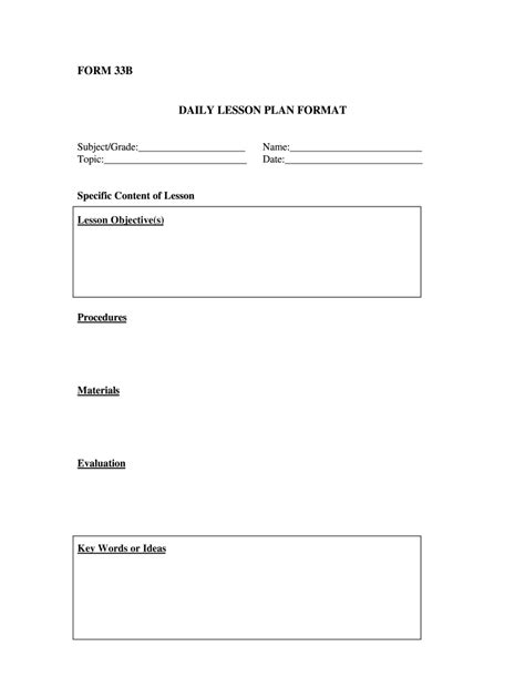 Template plan lesson: Fill out & sign online | DocHub