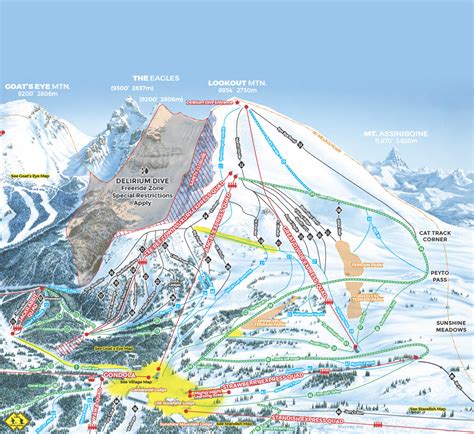 Banff/Lake Louise Trail Maps | Ski Map | Ski.com