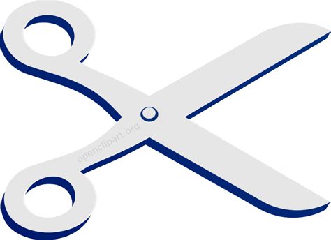 A Remix Of Openclipart Scissors Logo in Blue - Openclipart