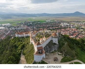 Aerial View Rasnov Fortress Romania Stock Photo 2207063255 | Shutterstock