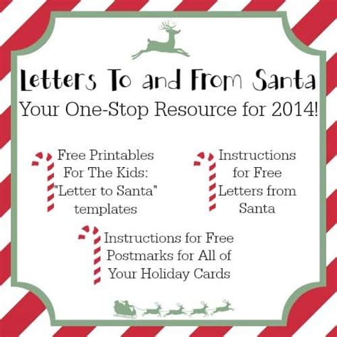 the letter to and from santa is displayed in front of a red and white ...