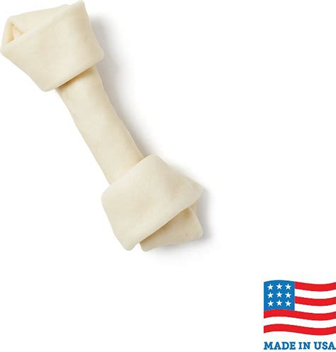 BONES & CHEWS Made in USA 8" Rawhide Bone Dog Treat, 1ct - Chewy.com