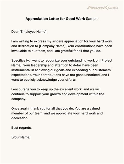 14+ Appreciation Letter To Employee - AwaisDebora