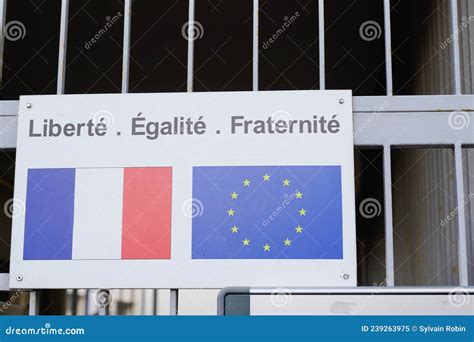 Liberte, Egalite, Fraternite Motto In Paris Royalty-Free Stock Photo ...