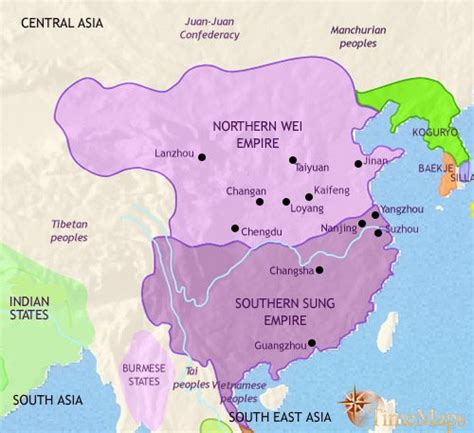 Map Ancient China,1500 BCE: History under the Shang Dynasty | TimeMaps