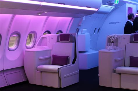 The Airspace by Airbus cabin interior on the Airbus A330NEO ...