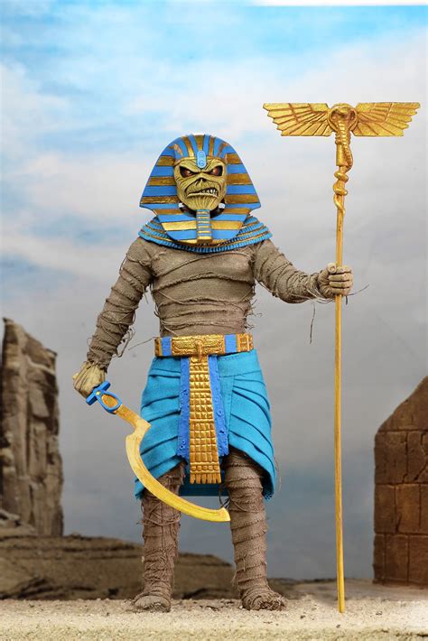 Buy Iron Maiden - 8” Clothed Action Figure – Powerslave Pharaoh Online ...