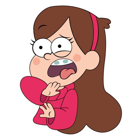 Sticker Gravity Falls Mabel Pines Disgusted Face. Fall Drawings, Horse ...