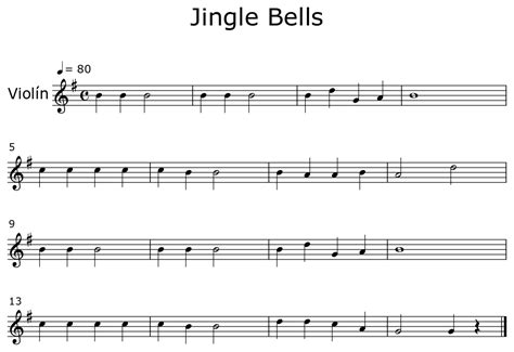 Jingle Bells - Sheet music for Violin