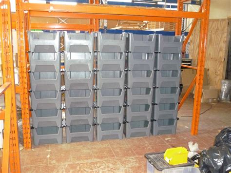 Pallet Racking Plastic Storage Bins Boxes With Scooped Front X 10 | eBay