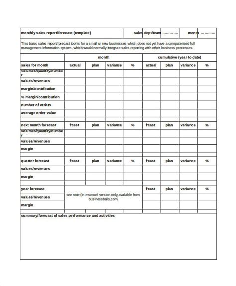 Monthly Sales Report Format In Excel ~ Excel Templates