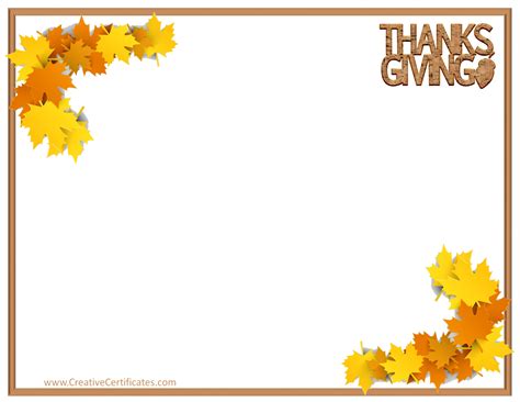 Thanksgiving Border Images - 43 cliparts