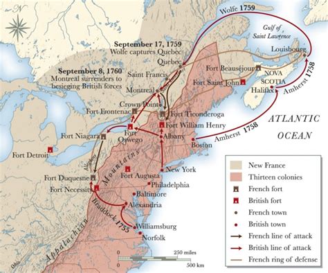 French And Indian War Battle Map