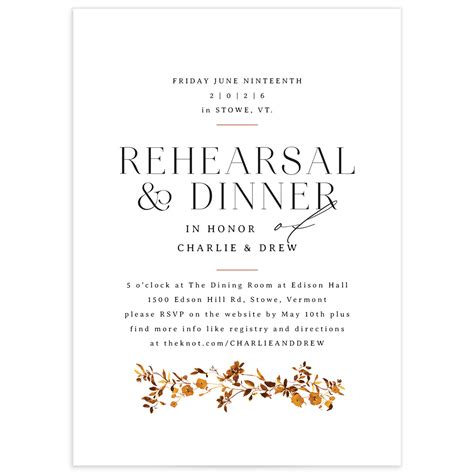 Rehearsal Dinner Invitations | The Knot