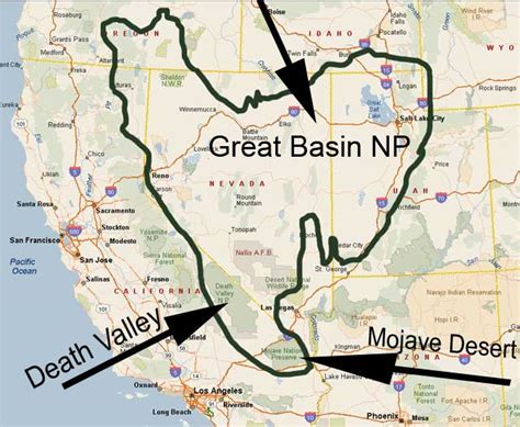 USA Great Basin Map|Great Basin National Park