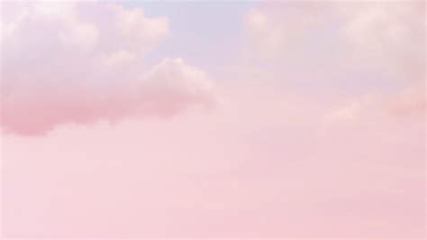 Pastel pink clouds free PPT background