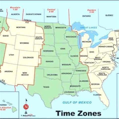 Time Zone Map Printable Free Usa Zones