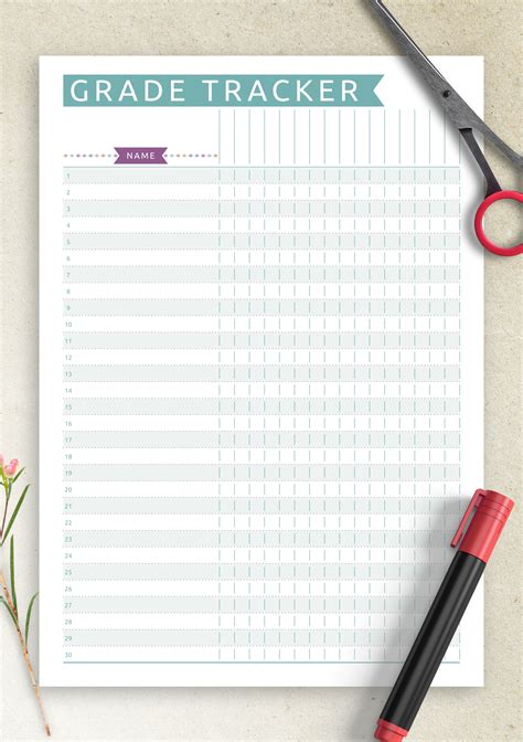 Gradebook Sheets Printable