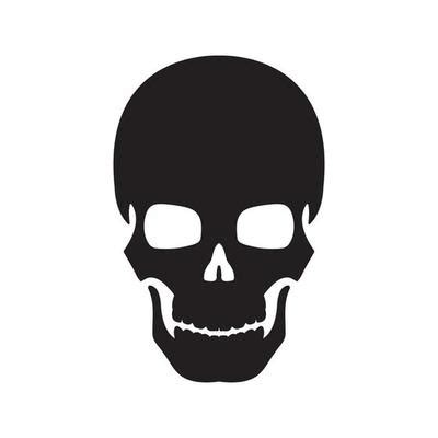 Skull Silhouette Vector Art, Icons, and Graphics for Free Download